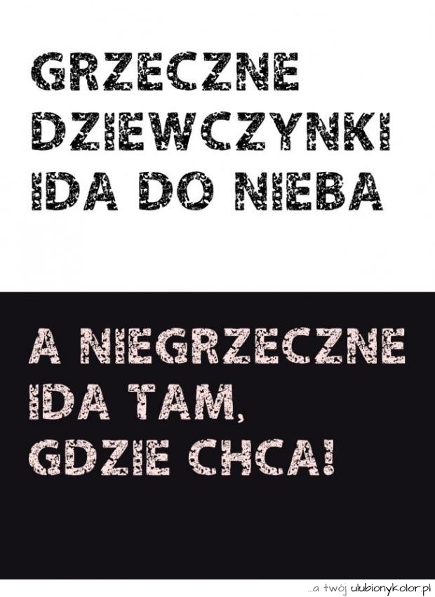 śmieszne, sentencja, dziewczyny, grzeczne, niegrzeczne