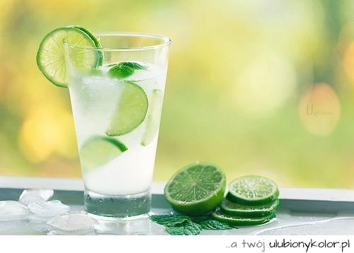 lemon, lemoniada, napój, cytryna, zielone