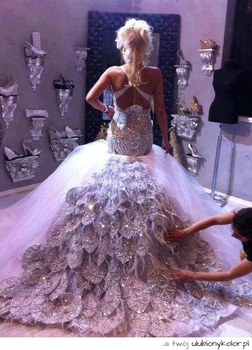 suknia, ślubna, cudowna, magiczna, najpiękniejsza, glam, stars, fashion, cyrkonie