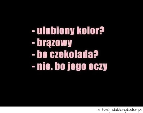 ulubiony kolor, brąz, dziewczyna, chłopak, walentynki