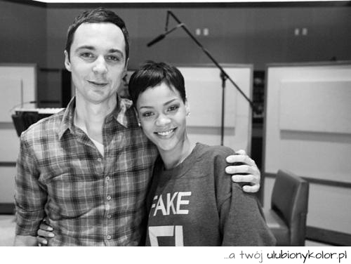  sheldon cooper i rihanna wspólna fotka!