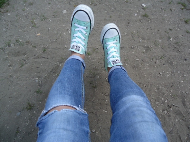 converse, miętowy, trampki