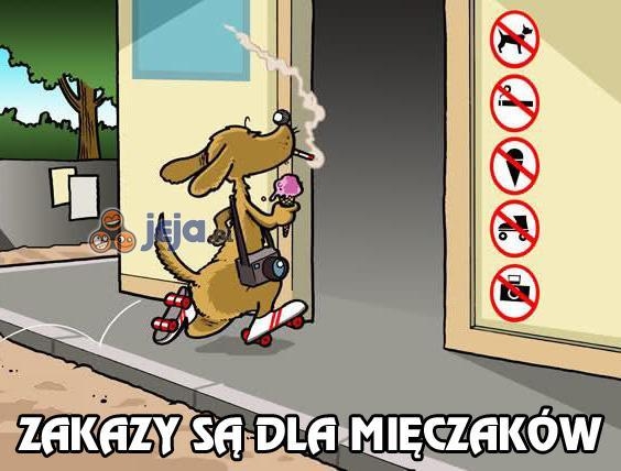 zakazy, śmienszne, rysunek, obrazek