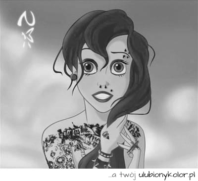 ariel, bajka, emo, fajne, 