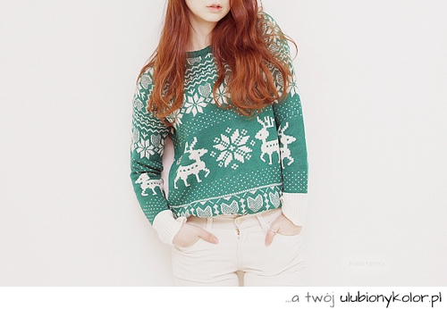 sweter, zielony, sweterek, sexy, 