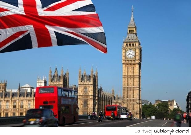 Londyn, flaga, Big Ben, lubię to.