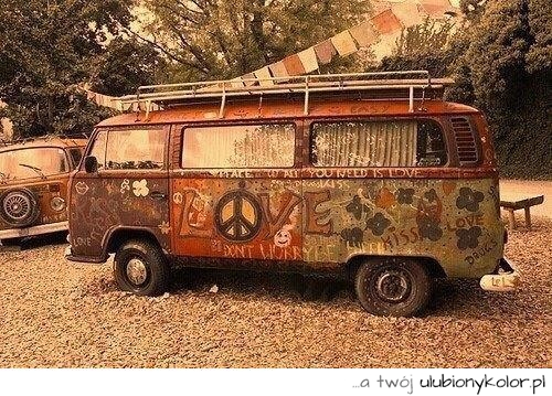 ogórek, auto, hipisi, hipster, california, the doors, oldschol