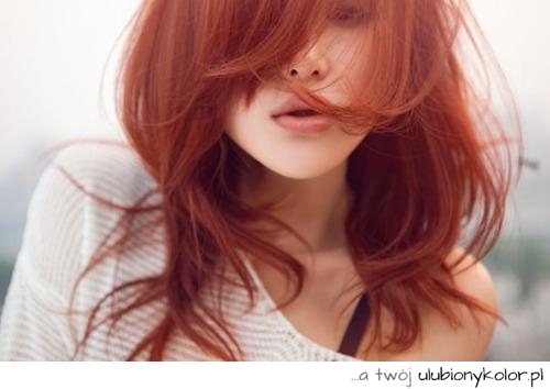 red, hair, czerwone, włosy, ruda, farbowanie, piękne