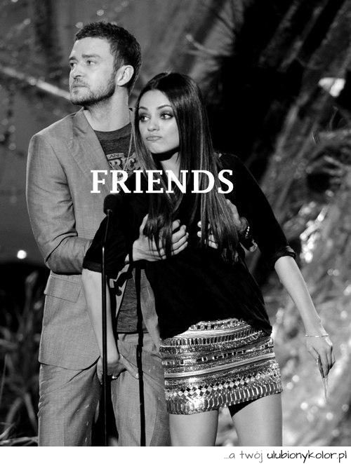przyjaciele, mila, justin, kunis