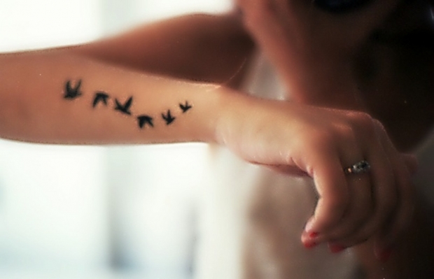 Fajne, Tatoo, Dziewczyna, Miłość, Dłonie