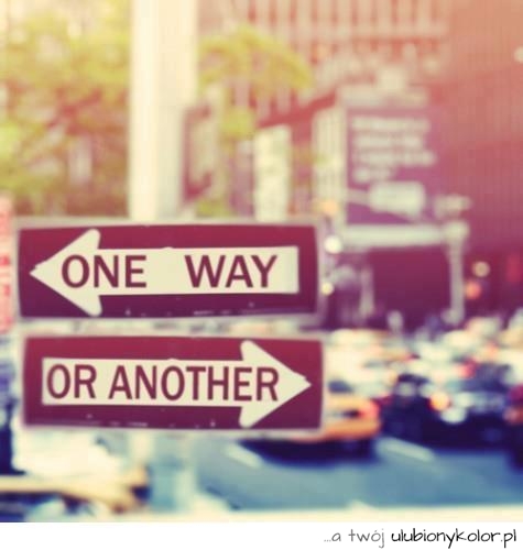 droga, one way, zdjęcie, fajne