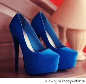 szpilki, błękitne, kobieta, styl, moda