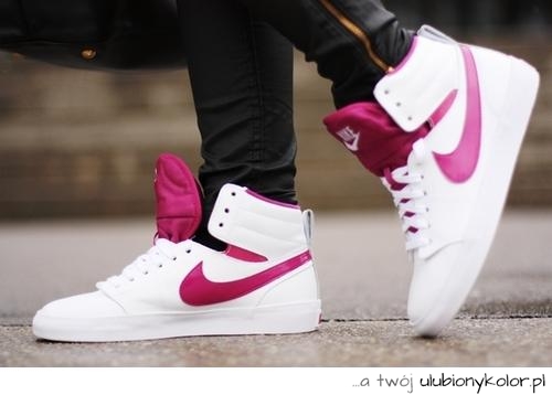 buty, nike, białe, fajne, trampki