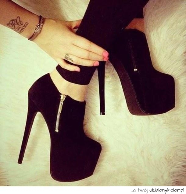 szpilki, buty, piękne, sexy, czarne, obcas