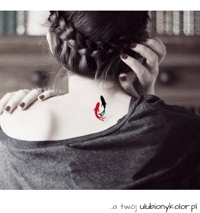 tatuaż , naklejka, henna, moda, kobieta, na plecy , kolorowy, piękny, włosy