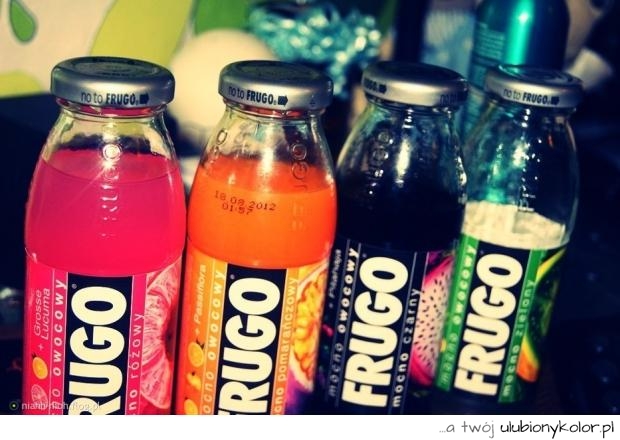 frugo, czarne, kolorowe, pragnienie