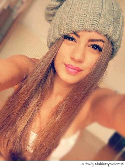 czapka, makijaż, oczy, usta, włosy, kobieta, dziewczyna, girl, szczypła, młoda