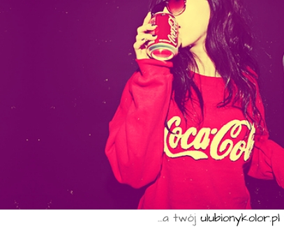 bluza, oldshool, coca, cola, red, czerwona, okulary, dziewczynka, dziewczyna, girl