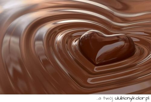 czekoladowe, serce, kolor, miłość, love sweet, fotka, zdjęcie