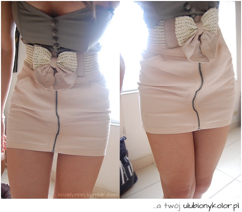 spódniczka, kobieta, kokarda, sexy, seksowna, h&m
