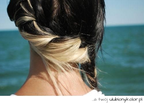 włosy, fryzura, warkocz, farbowanie, śliczne, piękne, girl