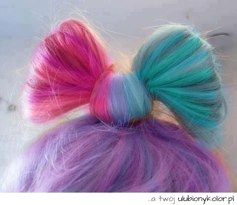 hair, włosy, kolory, pastele, china, chiny, kokardka, girl, love, japan