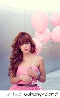 dziewczyna, kobieta, ruda, zdjęcie balony, fotografia kobieta, różowe balony