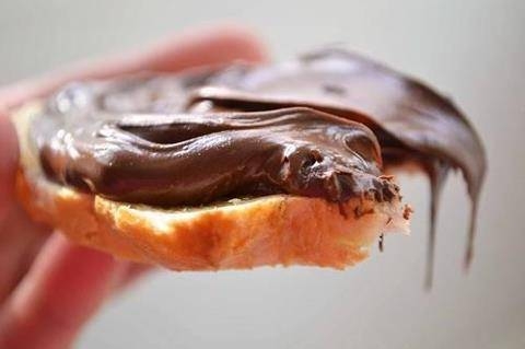 kanapka, jedzonko, jedzenie, słodkości, nutella, mniam