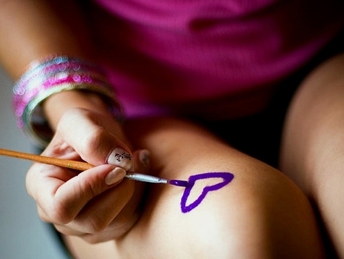 Bransoletki, Brush, Draw, palce, Ręka, Serce